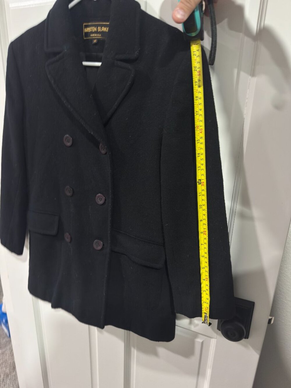 Kristen Blake Black Coat XS Size - Picture 2 of 6
